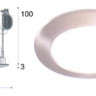 Светильник встраиваемый арматура матовый хром стекло прозрачное под лампу 1хGU5 3 50W IP43