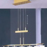 Светильник подвесной цвет арматуры матовая латунь цвет стекла прозрачный под лампу 7xG4 20W
