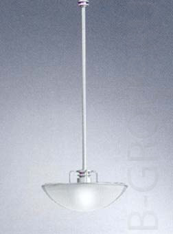 Светильник на подвесе для крепления на токовую шину стекло белое сатин под лампу 1хQT12 35W
