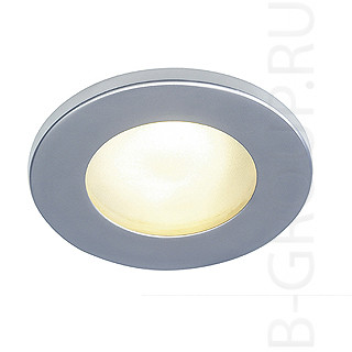 Встраиваемый светильникFGL OUT ROUND GU10 светильник встраиваемый IP65 для лампы GU10 35Вт макс., серебристый / стекло мато