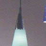 Подвесной светильник зеленый арматура хром плафон стекло зелёное под лампу Е14 60W, KH 0 29 m D 0 12 m