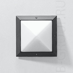 Светильник настенно потолочный цвет арматуры графит под лампу 1xА60 75W IP 55