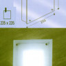Светильник встраиваемый цвет стекла прозрачный под лампу 1xCR10q TC 2D 10W