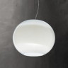 Люстра шар из выдувного стекла под лампу 1хЕ27 150 Watt. Стекло - прозрачное или янтарное с белой полосой в центре