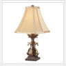 Настольная лампа в спальню высота светильника 46 см, ширина верхней части абажура 11 см, ширина нижней части абажура 26 см, используется лампа 1 x E2740W