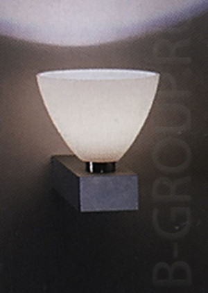 Бра цвет арматуры матовый хром стекло цвет платина под лампу Е14 60W