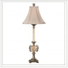 Настольная лампа для спальни высота светильника 81 см, ширина верхней части абажура 15 см, ширина нижней части абажура 36 см, используется лампа 1 x E2740W
