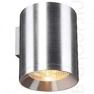 Настенный светильник под лампу 1хGU10 75W. Арматура - натуральный алюминий