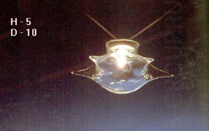 Светильник подвесной цвет арматуры хром плафон прозрачное стекло под лампу 1хG4 20W