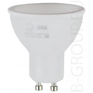 Лампа светодиодная ЭРА GU10 5W 4000K матовая ECO LED MR16-5W-840-GU10 Б0019063