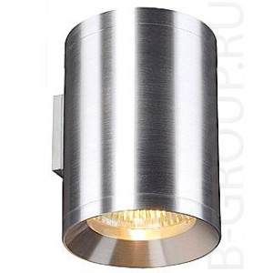 Настенный светильник под лампу 2хGU10 50W. Арматура - натуральный алюминий