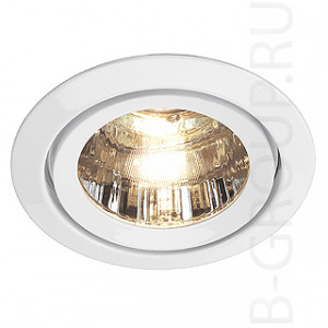 Встраиваемые потолочные светильники LUZO 2 светильник встраиваемый для лампы MR16 50Вт макс., стекло прозрачное / белый