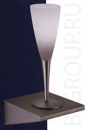 Светильник настенный арматура серебро матовое цвет плафона дыня под лампу 1хQT26 60W