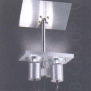 Светильник настенный цвет арматуры сталь под лампу 2хGZ10 50W