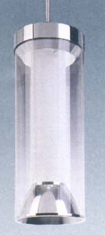 Светильник подвесной арматура хром плафон прозрачный белый под лампу 2хTC L 26W