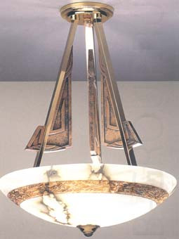 Потолочная люстра Испания, арматура коричневая золото плафон алебастр слоновая кость под лампу 3xD45 E27 60W