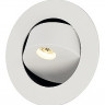 Светильник встраиваемый GILALED светильник с белыми теплыми PowerLED 3Вт и LED 0.06Вт, текстурный белый