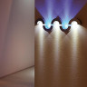 Светильник на светодиодах настенный 3 Power LED's 1 Watt. Арматура - алюминий. Цвет светодиодов: белый, теплый белый,голубой