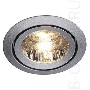 Встраиваемые потолочные светильникиLUZO 2 светильник встраиваемый для лампы MR16 50Вт макс., стекло прозрачное / серебристый