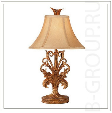 Элитная настольная лампа с абажуром высота светильника 48 см, ширина 28 см, цвет ширмы: кремовый, арматура: Vintage gold, используется лампа 1 x E1460W