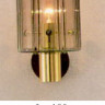 Бра арматура полированная латунь стекло топаз под лампу 1хА60 100W