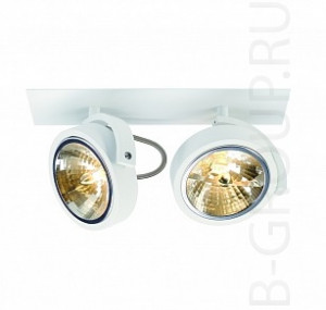 Светильники встраиваемые KALU RECESSED 2 светильник встраиваемый для 2-х ламп QRB111 50Вт макс., текстурный белый