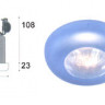 Светильник встроенный цвет арматуры синий под лампу 1xGU5 3 50W