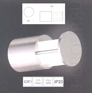 Светильник настенный цвет арматуры матовый никель под лампу 1хG9 40W IP20