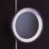 Зеркало косметическое арматура латунь полированная на штативе под лампу 2 x TC G23 9W