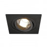 Встраиваемые потолочные светильники SLV 113491 NEW TRIA 1 GU10 SPR светильник встраиваемый для лампы GU10 50Вт макс., матовый черный