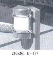 Итальянские уличные светильники, настенно-потолочные, цвет арматуры хром плафон мат стекла под лампу 1х А60 60W IP65