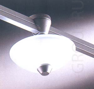 Светильник для токовой шины арматура цвет хром плафон цвет белый под лампу 2хQT9 G4 20W
