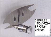 Настенно-потолочный светильник арматура хром никель под лампу 1х50W GZ10
