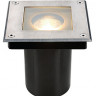 Встраиваемый светильник из нержавеющей стали SLV by MARBEL, прямоугольная рамка из нержавеющей стали, частично матовое стекло, подходит для использования галогенных и светодиодных ламп, пригоден для использования вне помещений, класс защиты IP67