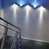 Светильники настенные в коридор и лестницу HALF PIPE, алюминий / LED синий