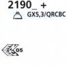 Светильник встроенный сталь под лампу 1xQR CBC51 GX5 3 50W