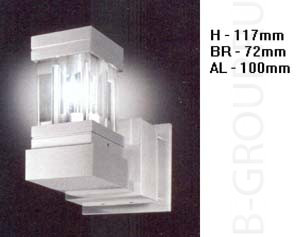 Светильник настенный цвет арматуры алюминий под лампу 1xG9 50W