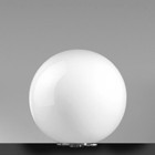 Лампа настольная цвет арматуры сталь цвет стекла белый матовый под лампу 1хA60 100W