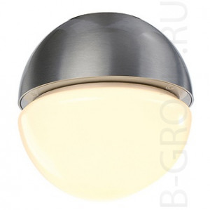 Накладной светильник шар из алюминия SLVbyMARBEL, матовый алюминий, подходит для использования на улице, патрон Е27, макс. 11W, класс защиты IP44