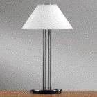 Лампа настольная цвет арматуры сталь цвет плафона белый матовый под лампу 2хC35 60W