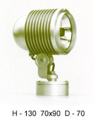 Прожектор для улицы - арматура белая под лампу 1хQT ax12 35W IP55
