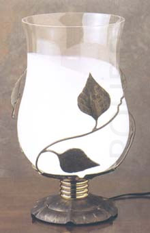 Настольная лампа арматура золото состаренное золото плафон стекло под лампу 1хЕ27 max 100W