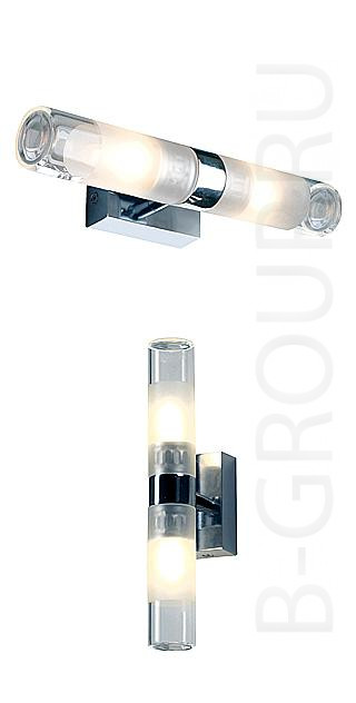 Светильник настенный с повышенной степенью защиты под лампу 2хG9 230V max. 25 Watt. Арматура - хром