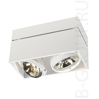 Накладные потолочные светильникиCARDAMOD SURFACE SQUARE QRB DOUBLE светильник накладной для ламп QRB111 2x75Вт макс., белый