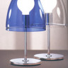 Настольная лампа Finn Light CO арматура хром цвет стекла синий под лампу 1хЕ27 60W