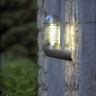 Уличные бра в стиле hi-tech , цвет: серебристо серые, под лампу TC-D compact fluorescent bulb, 18 Watt, IP 54