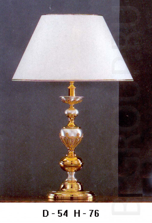 Лампа настольная цвет позолота посеребрение под лампу 1 x E27 60W Н 76 см