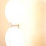 Итальянские торшеры арматура хром плафоны белые под лампу 3хЕ27 100W