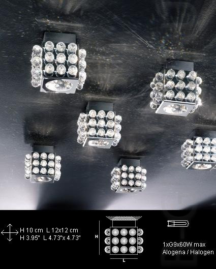 Потолочный светильник с кристаллами Swarovski