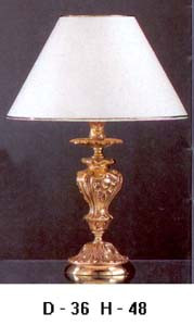 Арматура к настольной лампе, цвет- &quot;старое золото&quot;, под лампу 1 x E27 max 40W, H=48 см, D=36 см